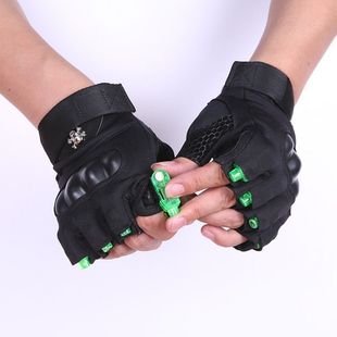 Fishing Gloves Four Seasons Protective Men's Gloves Roller Skating New Cycling Dance Gloves Fitness Light Led Luminous