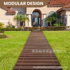 木制花园小径户外庭院路径装饰花园木板走道婚礼派对地板通道