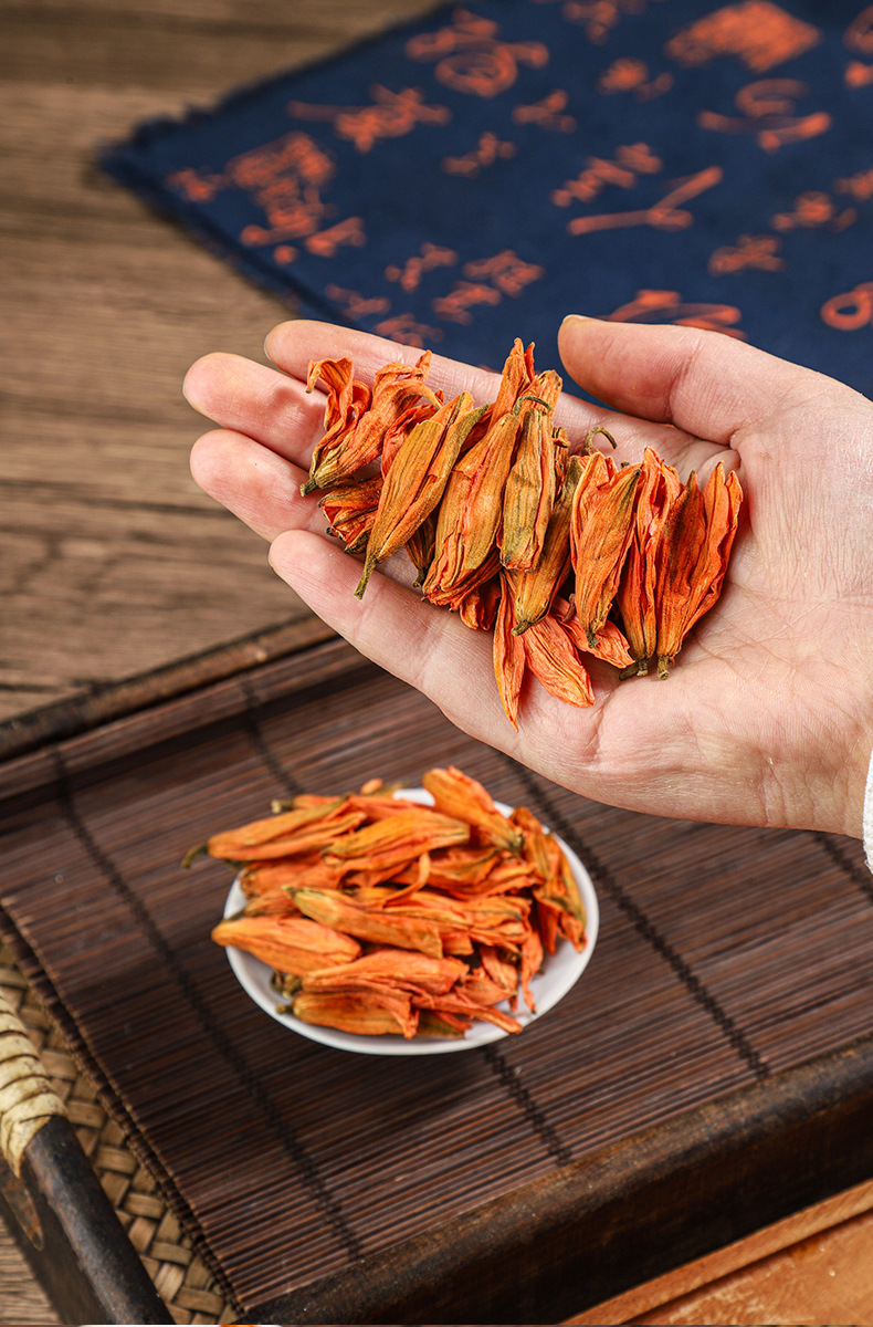 Dried Lily Flower Bai He Hua Herbal Tea 500g Sun-Dried Loose Blossoms for Infusions and Wellness Blends specifications