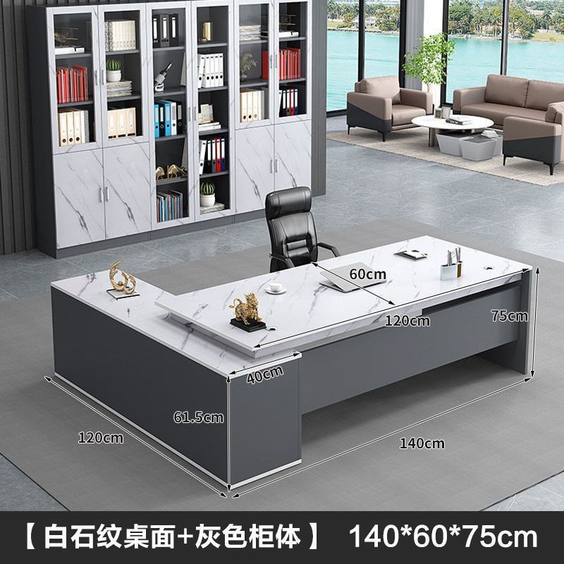 デスク エグゼクティブデスク ボスオフィス家具 シンプルモダン コンピューターデスクとチェアの組み合わせ マネージャー社長 シングルデスク|undefined