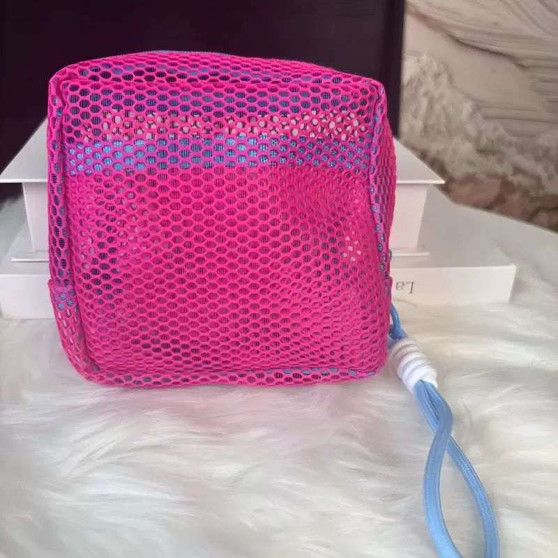 Storage Bag — Capacious Cosmetic Organizer, Mesh Pouch with Hand Strap, Multi‑color Options
