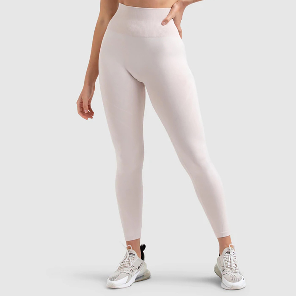 De Base Des Sports Couleur Unie Spandex Col Rond Survêtement T-shirt Leggings display picture 7