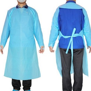 Manufacturers wholesale blue dustproof isolation clothing disposable polyethylene PE disposable anti-dust Amazon