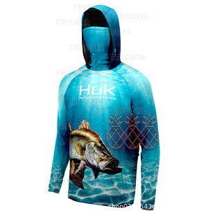 Huk Fishing Hoodies Spring and Summer New Long-Sleeved Hooded Fishing Clothing