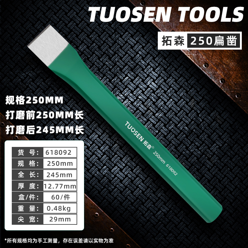 618092, Новое плоское долото Tuosen 250, 60 шт., 0,48 кг.