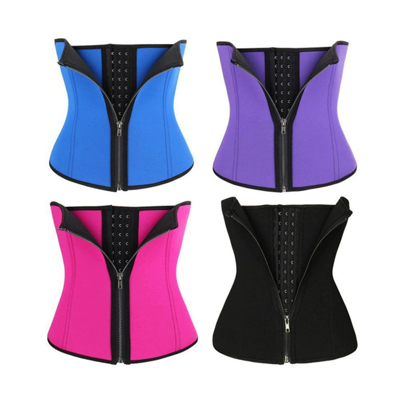 Амазонка Body Shaper Спорт Фитнес Молния Бреаст Талия Защита Усиливая Пояс Йога Пластиковый Пояс Талии