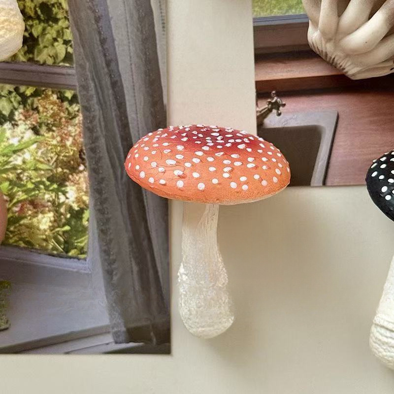 仿真云南菌菇香菇蘑菇冰箱贴磁吸装饰贴创意家居装饰品磁性贴立体|undefined