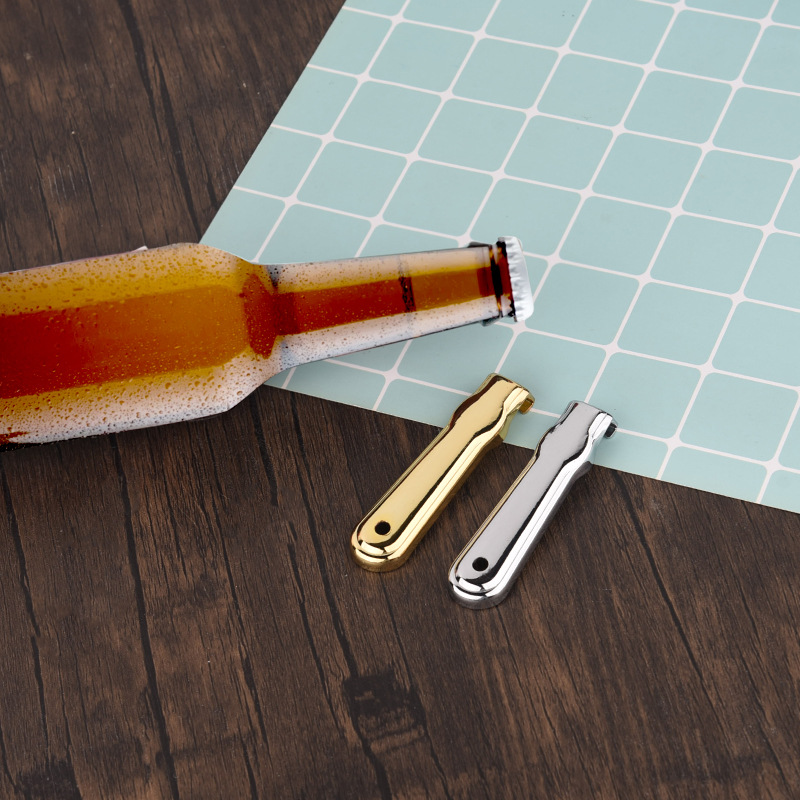 (2개) 맥주 병따개 창조적 인 병따개 음료 병따개 병따개 키 펜던트 가정용 간단한 캡 오프너