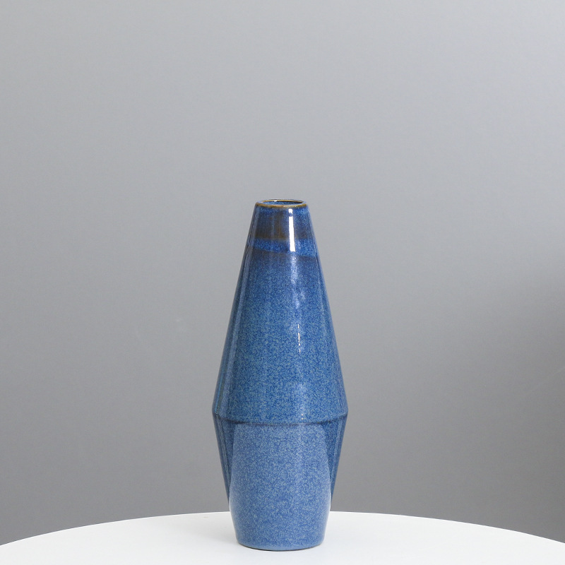 Florero de cerámica decoración creativa decoración del hogar sala de estar ins simple mesa de comedor flor seca Modelo Habitación decoración suave arreglo de flores