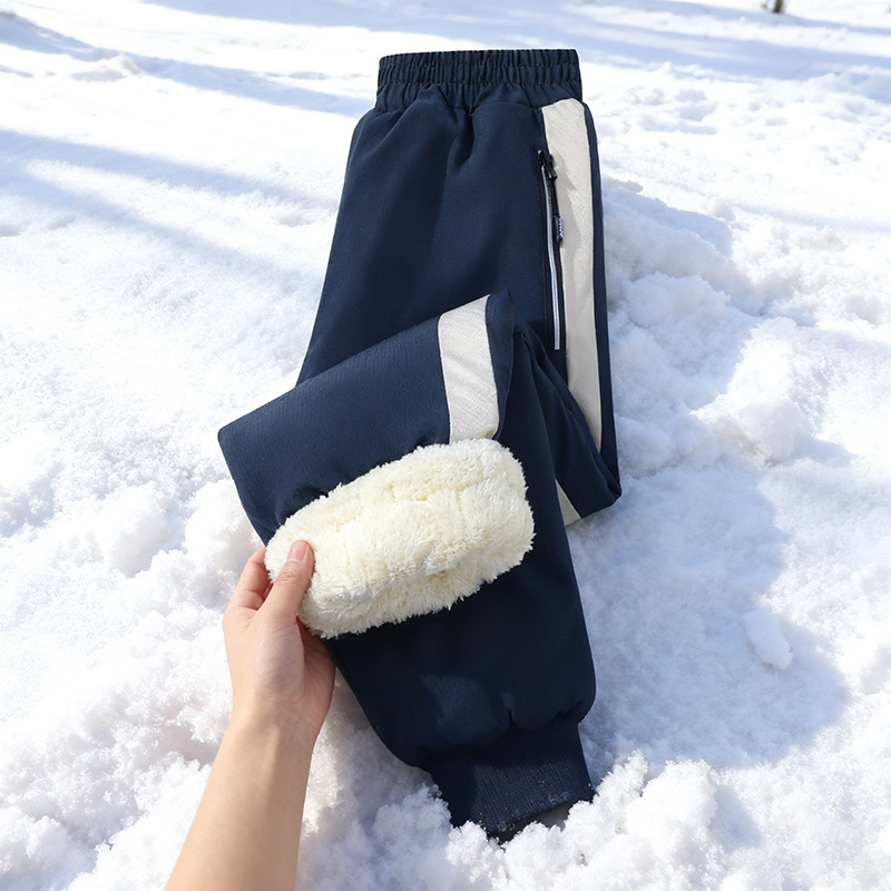 Northeastern Cold-Proof Cotton Pants for Children, Suitable for Temperatures as Low as Minus 40 Degrees, Suitable for Outdoor Wear in Harbin, Warm for Boys and Girls, Medium and Large Children, with Fleece Lining
