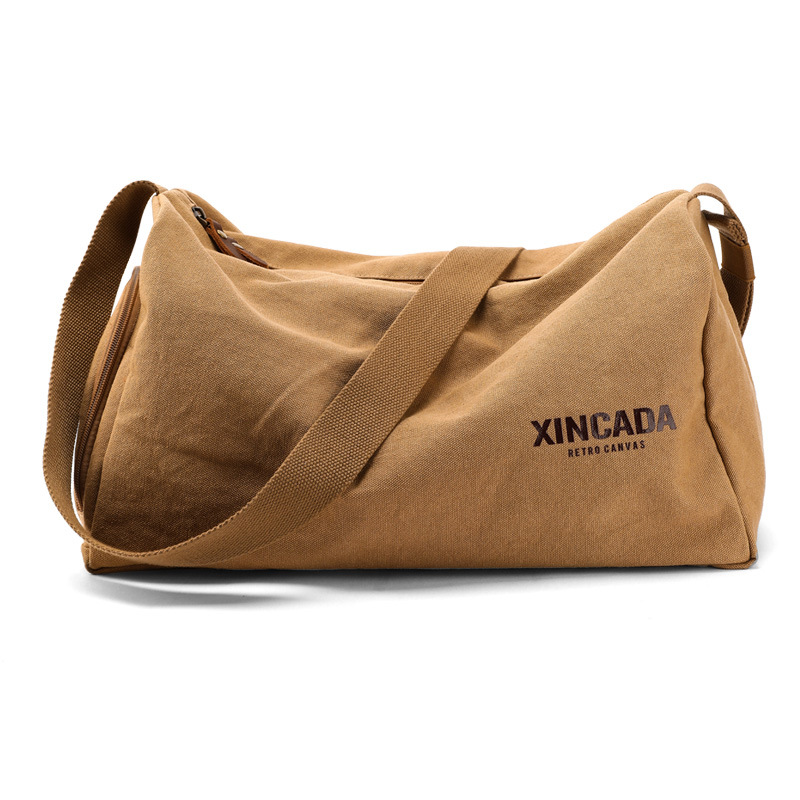 Trendy generations ins Inclined shoulder bag capacity motion Gym bag Independent light wear-resisting canvas Storage bag