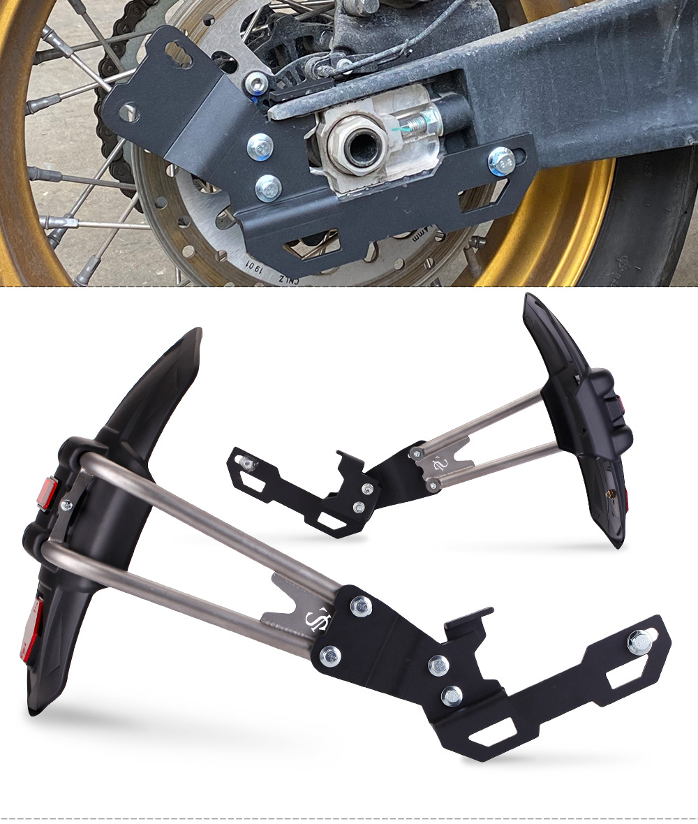 Suitable for Dongfeng 800Mt Duke790Adv Motorcycle Modified Rear Wheel Fender with Reflector