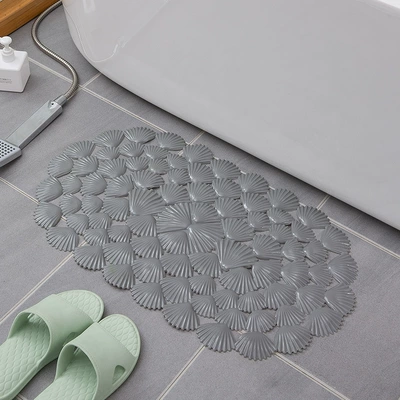 Non-Slip Floor Mat Bathtub Shower: Avtomobil döşəmə paspasları - solid-gray-3766cm300g