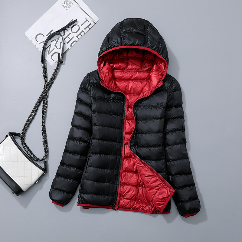 Reversible Lightweight down Jacket for Women, Plus Size for Plus-Size Women, 100kg Korean Style Lightweight Thin Jacket for Moms Reversible Lightweight down Jacket for Women, Plus Size for Plus-Size Women, 100kg Korean Style Lightweight Thin Jacket for Moms