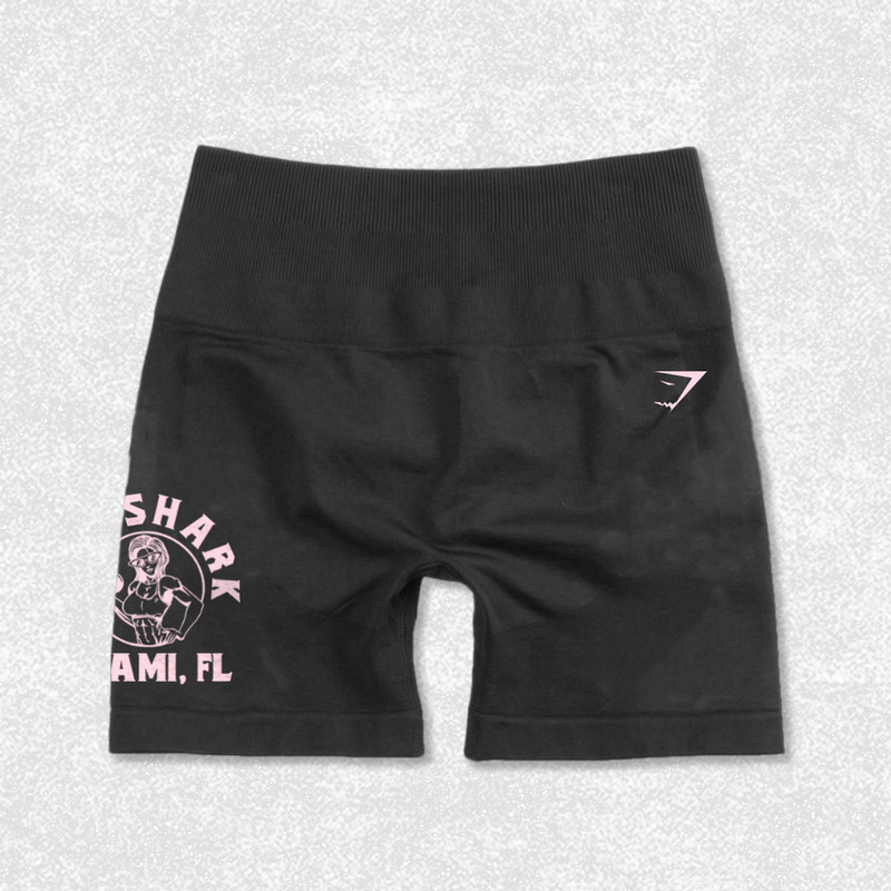 New Gymshark Yoga Shorts Breathable Soft Peach Hip Elastic High Waist Fashion Brand Women's Sports Running Shorts