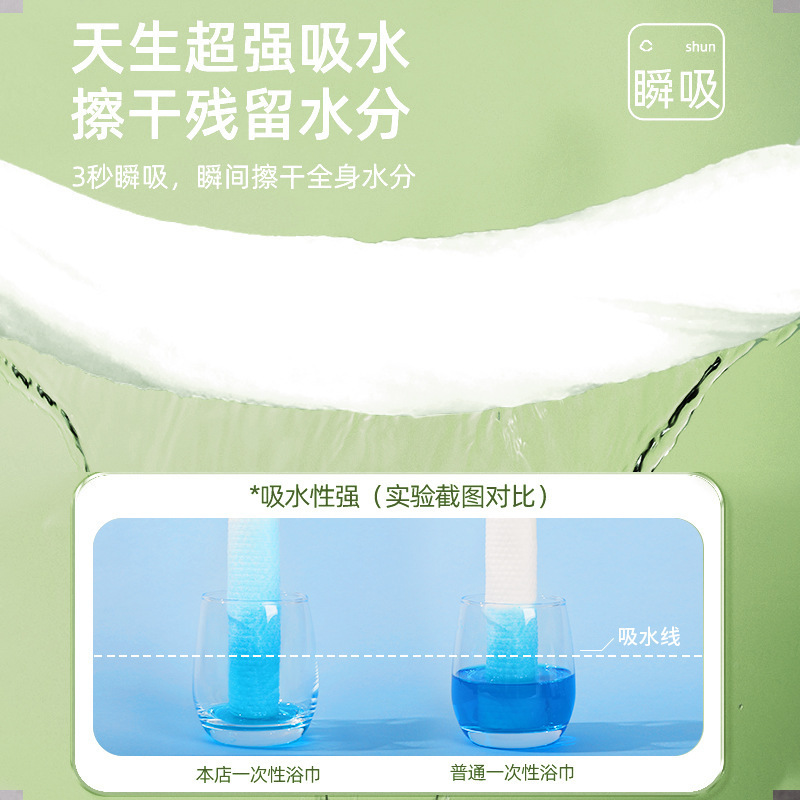 一次性浴巾压缩毛巾纯棉加厚加大洗脸巾酒店用品便携旅行单独包装|undefined