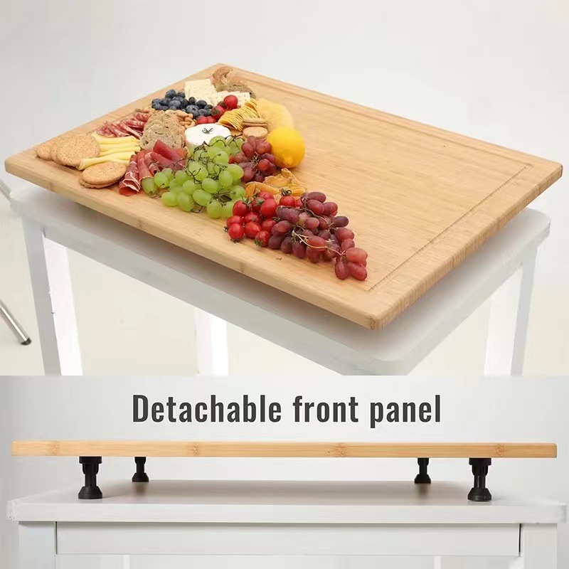 Tabla de cortar cuadrada doméstica de bambú encimera de cocina placa de tapa de estufa de gas altura ajustable tabla de cortar de madera de bambú tabla de cortar tabla de cortar