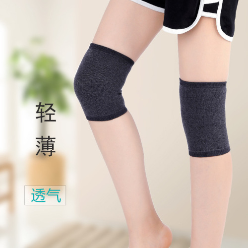 Cashmere knee pads to keep old cold legs warm for men and women, lacquered joint knee pads to prevent cold summer air-conditioned rooms, thin, traceless and short styles
