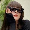 Tide, sunglasses, trend glasses solar-powered hip-hop style, cat's eye, 2023 collection, European style