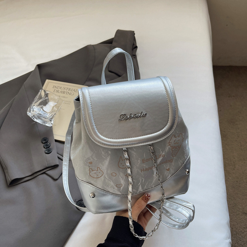 Mochila de nicho de textura superior para damas 2025, otoño, nueva exquisita mochila de viaje, mochila de mujer