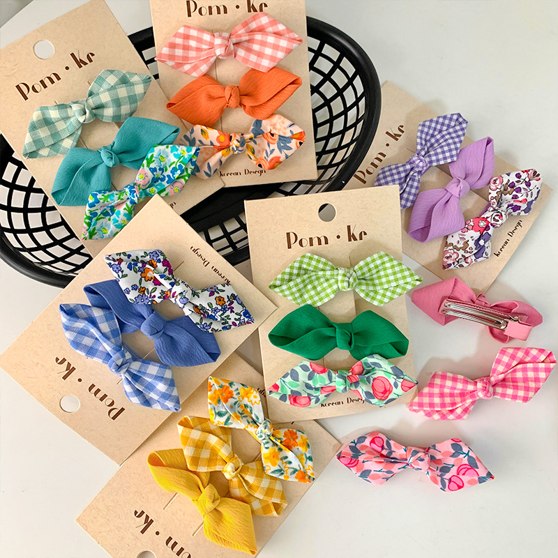 Kid'S Sweet Bow Knot Alloy Cloth Hair Clip display picture 4