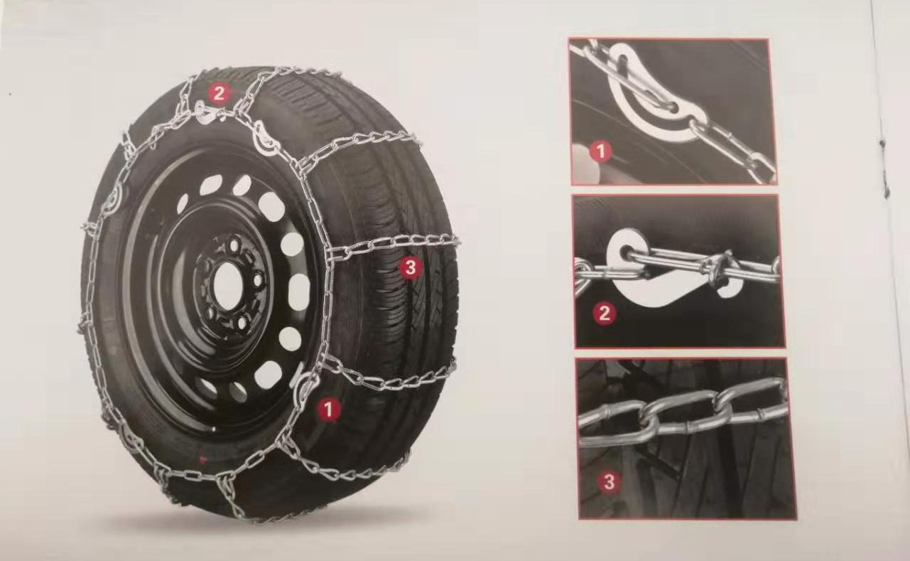 Special anti-skid chains for trucks, thickened anti-skid chains for large trucks, anti-skid tools for trucks in snowy conditions, reinforced tire chains