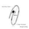 Black Beroma Nail Bracelet Steel Color