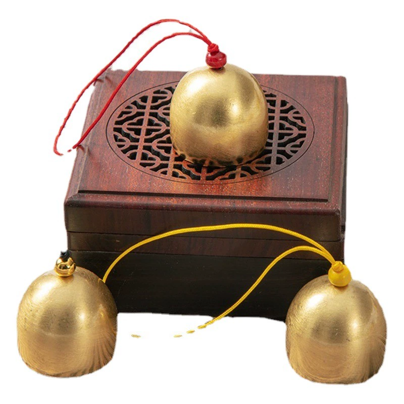 Ветряной колокольчик, подвесное украшение, сделай сам, металлический ветряной колокольчик, латунный мини-колокольчик из сплава, материал, противоугонный колокольчик, Рождественский маленький колокольчик