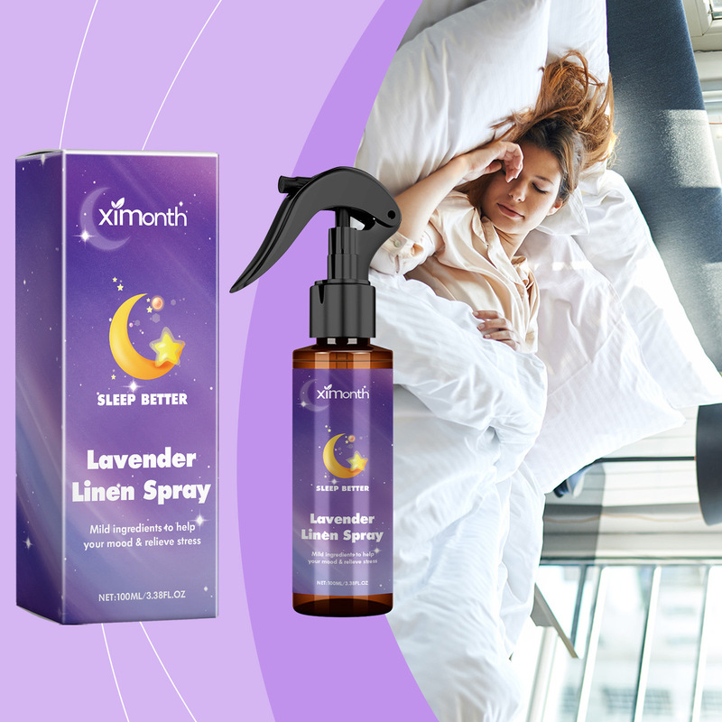 Ximonth Lavender Essential Oil Sleep Spray Care Helps You Fall Asleep Quickly, Freshens the Room and Relieves Fatigue