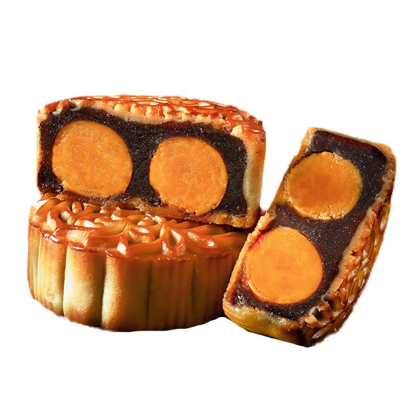 广式双黄白莲蓉大月饼柴火陈皮红豆沙咸鸭蛋黄月饼中秋送礼125g|undefined