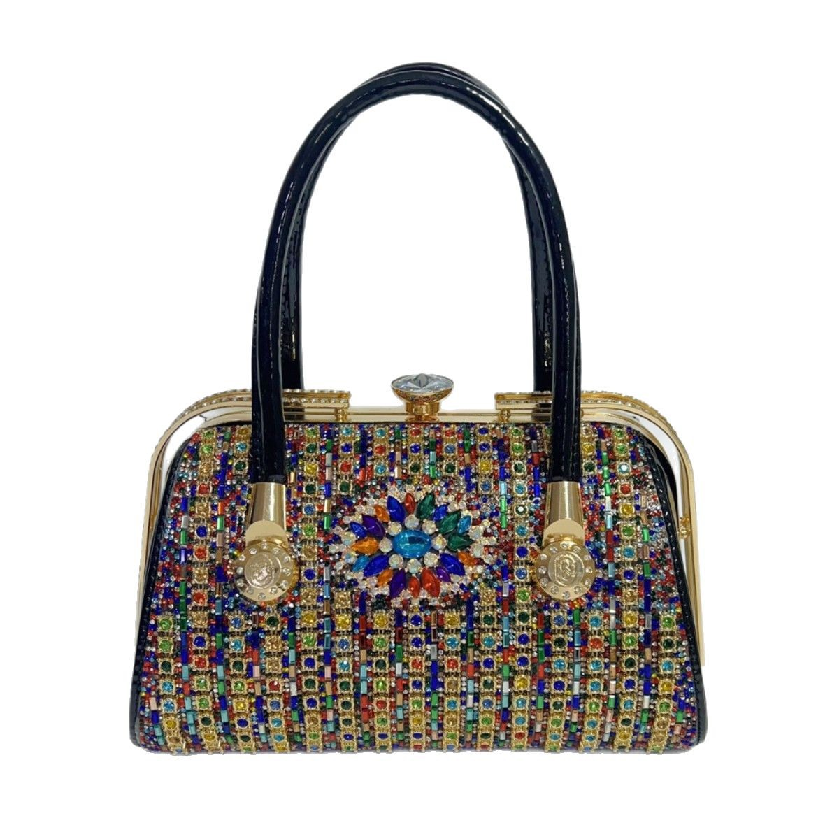 Bolsa de noite elegante com strass para mulher bolsa de festa_voghion.com