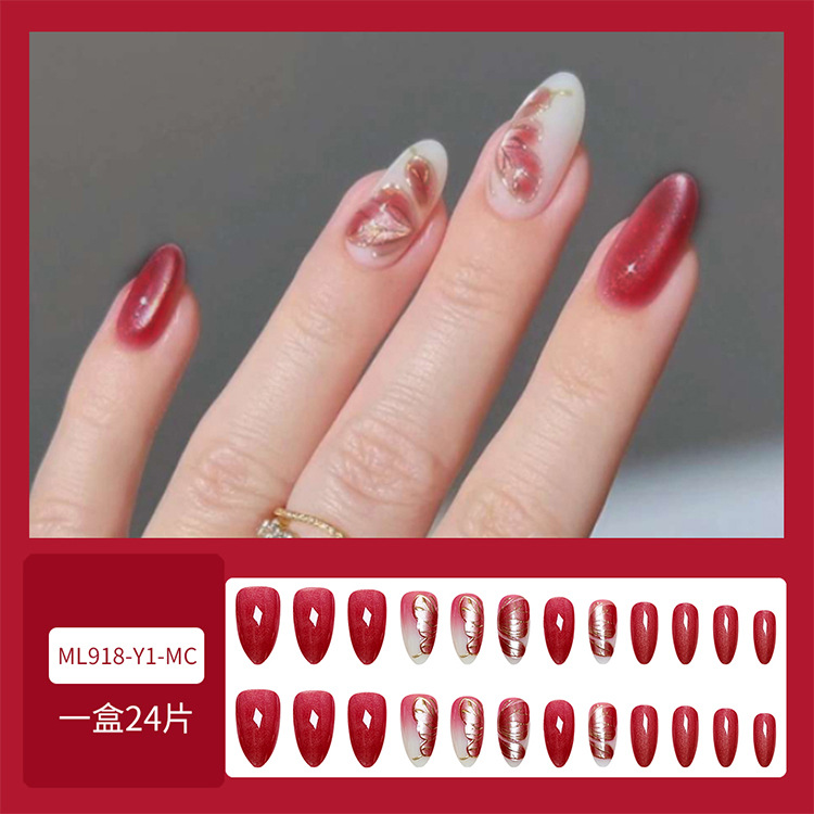 Venta al por mayor de piezas de uñas portátiles de ojo de gato de estilo explosivo, venta al por mayor de comercio exterior, parches de uñas transfronterizos de gran calidad, piezas de uñas de uñas en caja image 17