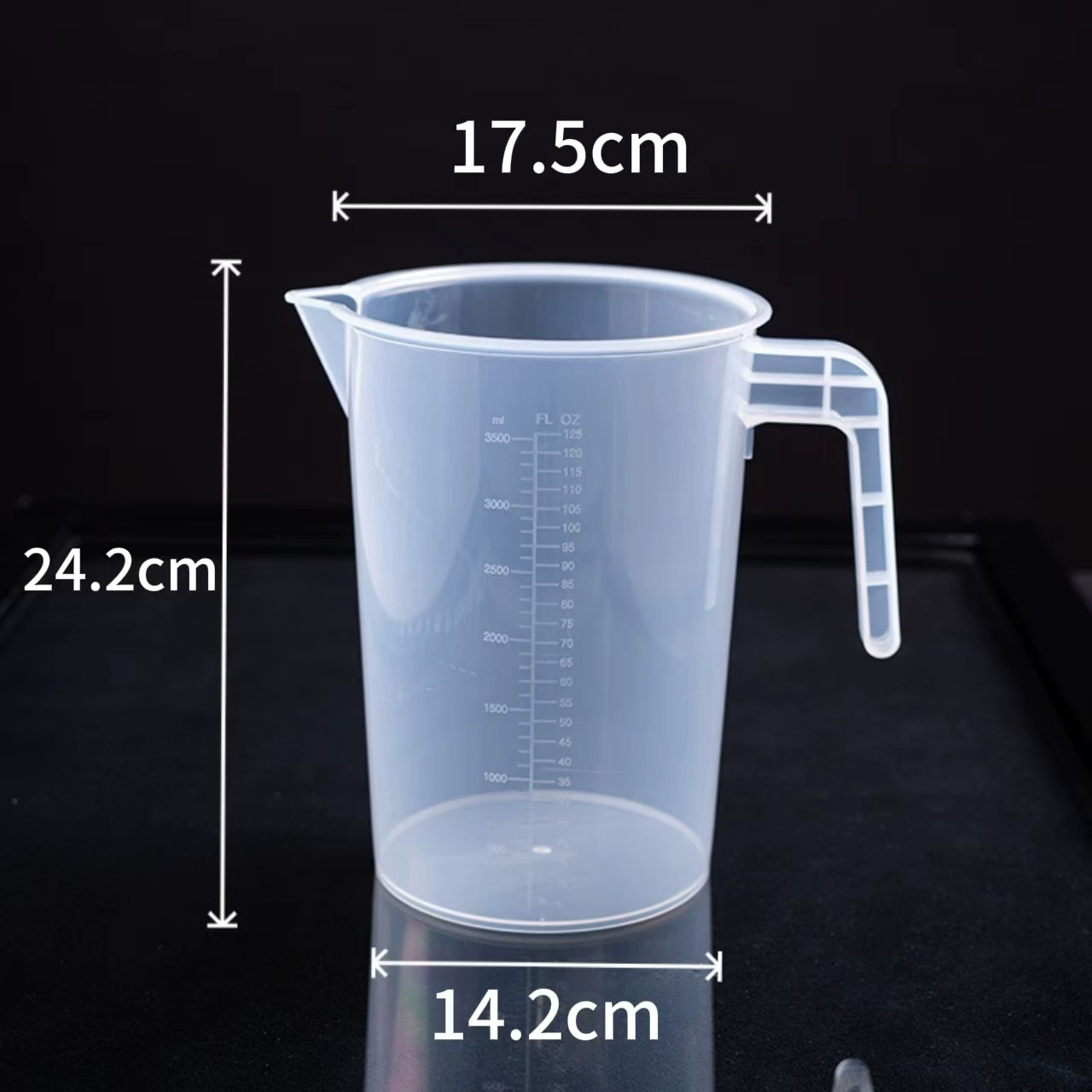 Measuring cup, plastic milk tea for commercial use