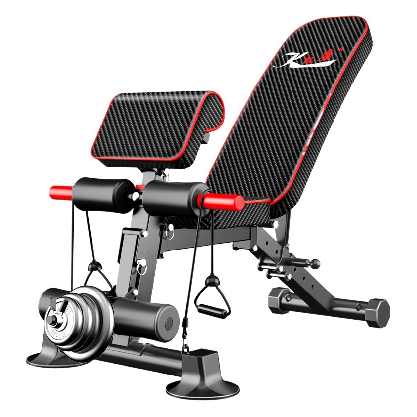 Banco taburete hogar multifuncional plegable taburete con mancuernas taburete músculo abdominal tablero supina dispositivo abdominal equipo de la aptitud