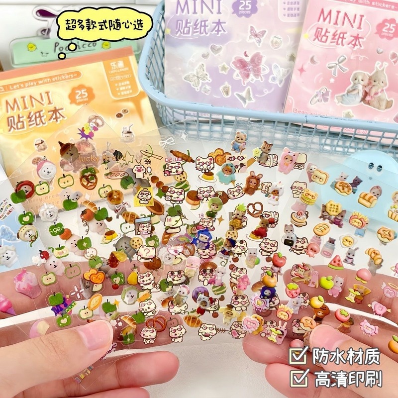 卡通迷你deco贴纸本ins高颜值贴膜拼贴手账diy素材美甲装饰贴纸|undefined