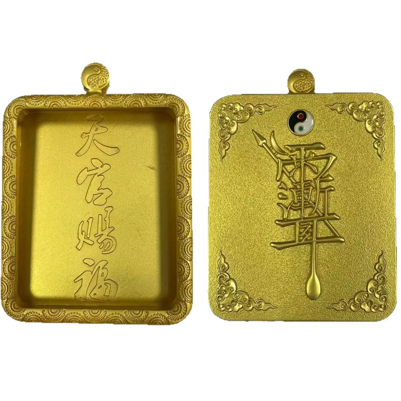 Таоистская рамка тангка Gawa, коробка, золото, сохраняющее цвет, серебро, ретро, ​​Багуа, Непал, Тибет, подвеска на горе Вутай