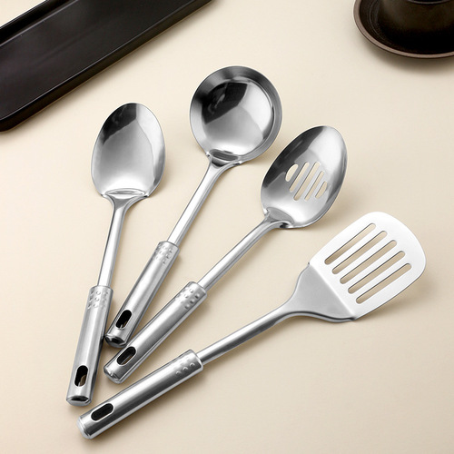 Stainless steel nine-bead kitchenware spoon household colander cooking spatula kitchenware set cooking spoon spatula gift set