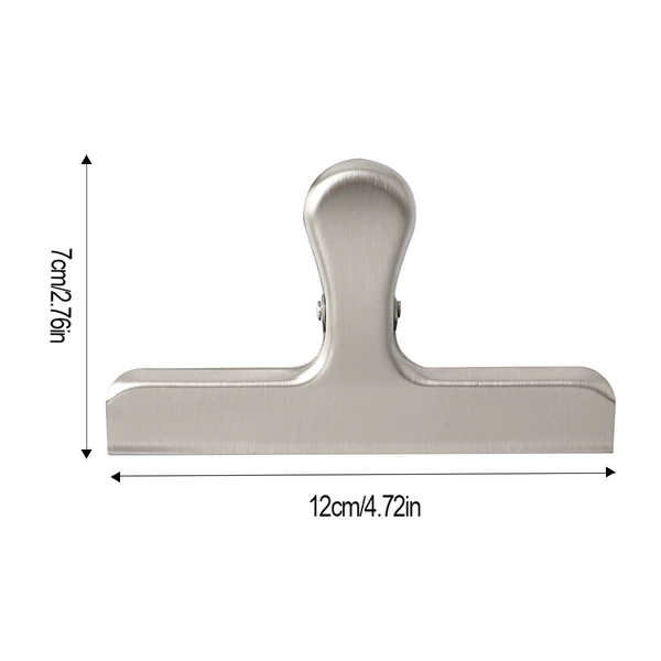 Silver large alligator clip (sanded)