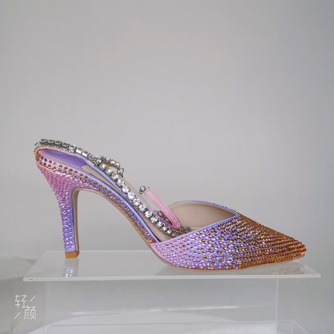 Zapatos de Tacón para Fiesta de Seda y Satén con Tacón Aguja y Punta Afilada para Verano