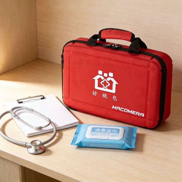 In-Stock Waterproof and Wear-Resistant Large-Capacity Storage Bag for Visits, Family Doctor Service Package with Handle and Strap, Comprehensive