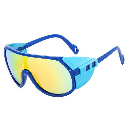 Cross-border new one-piece full-frame true membrane sports style sunglasses with a fashionable and personalized design for men and women outdoor cycling sunwear manufacturer