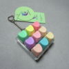 Nine-key transparent shell-colorful love (snake bone chain)