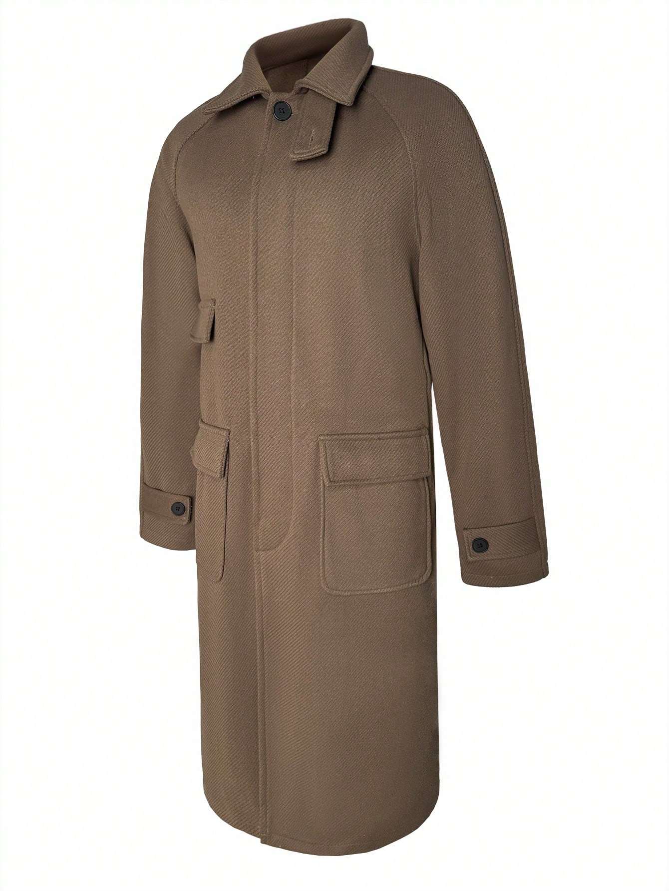 Otoño y invierno de 2025 ropa de hombre transfronteriza europea y americana chaqueta de lana larga abrigo de lana Amazon temu abrigo