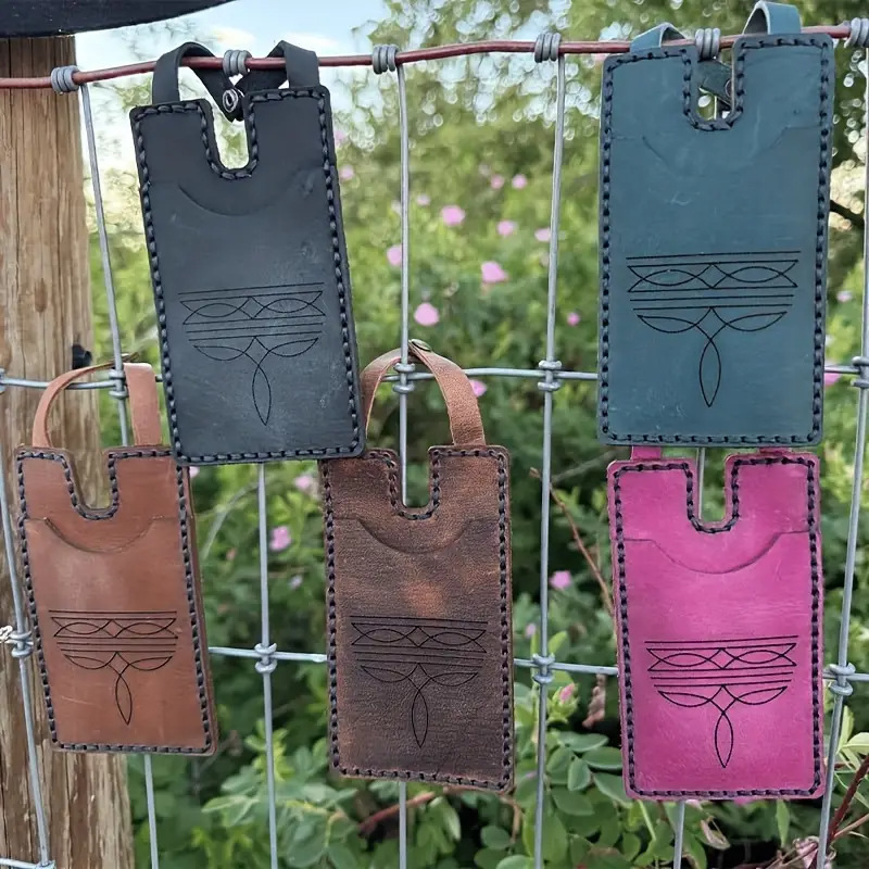 Cross-Border Western Boot Wallet with Snap Strap