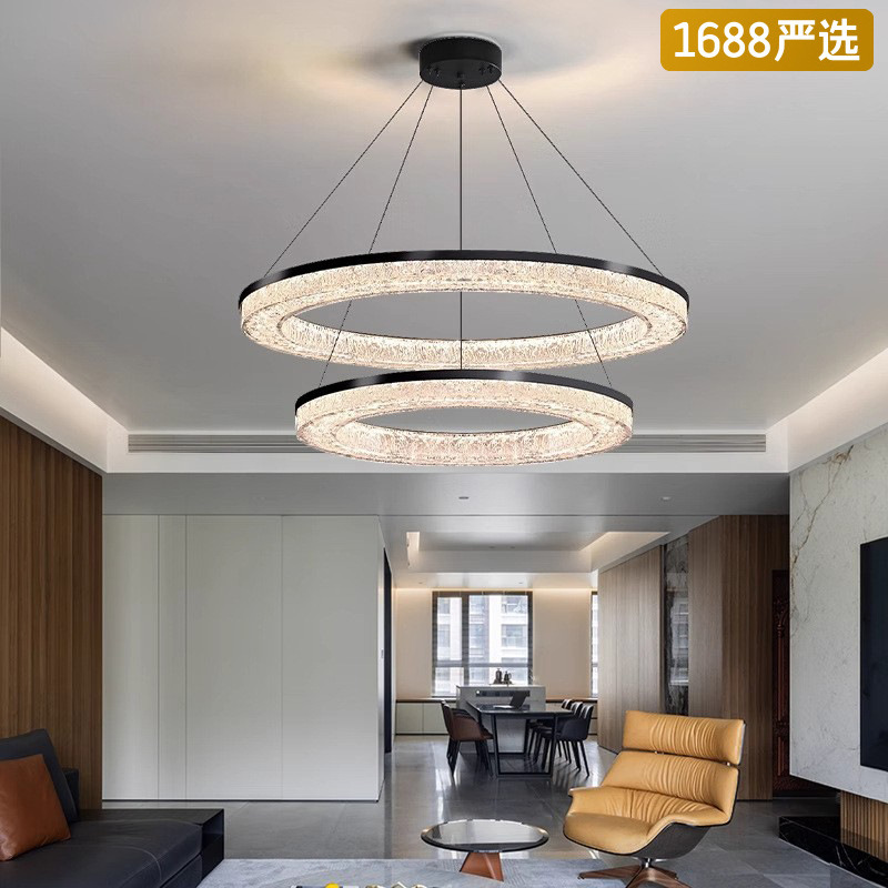 [Selección estricta] lámpara de sala de estar minimalista italiana de lujo ligero de gama alta iluminación principal del vestíbulo de la villa simple y moderna lámpara de dormitorio