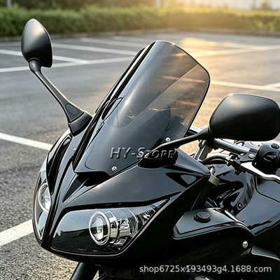 modification, elevated wind deflector – Motorcycle front windshield