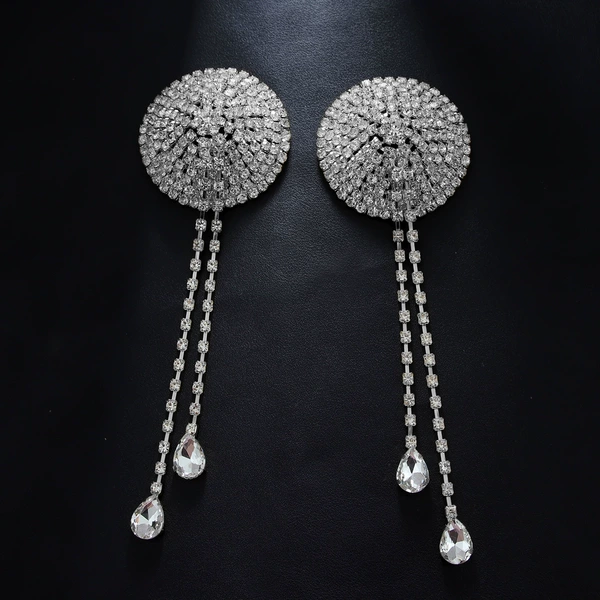 Silver-Rhinestone Milk Sticker