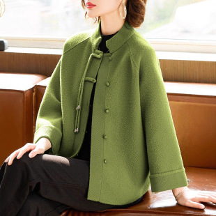 New Chinese Mother Spring Wool Coat 2025 New Middle-aged and Elderly Women's Spring and Autumn Western Style Clothes 40 Years Old and 50 Years Old