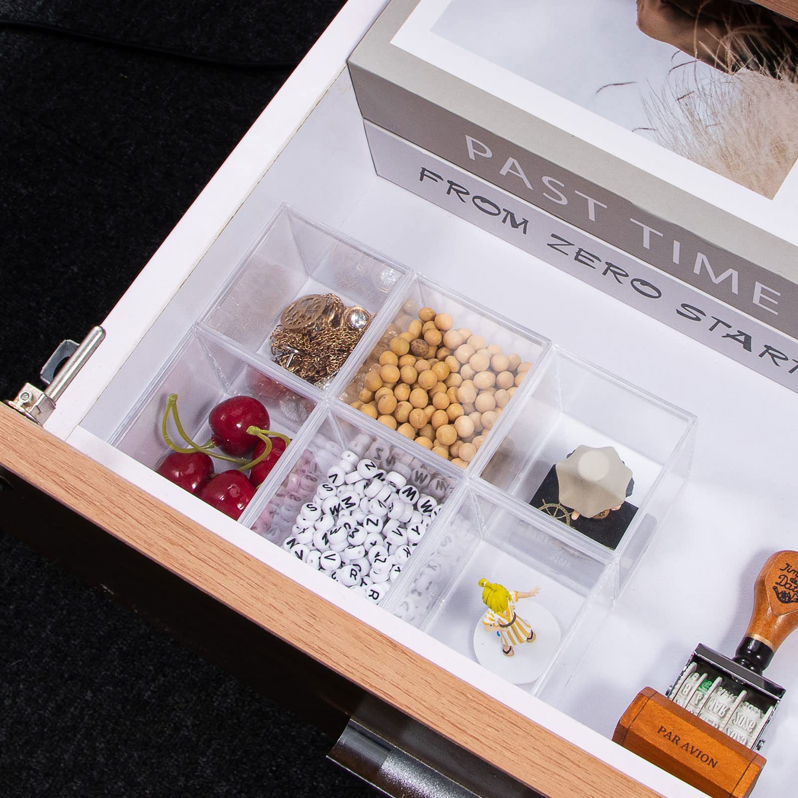 PS food grade acrylic plastic square box four square box wedding candy box transparent candy box packaging box ornament box 4