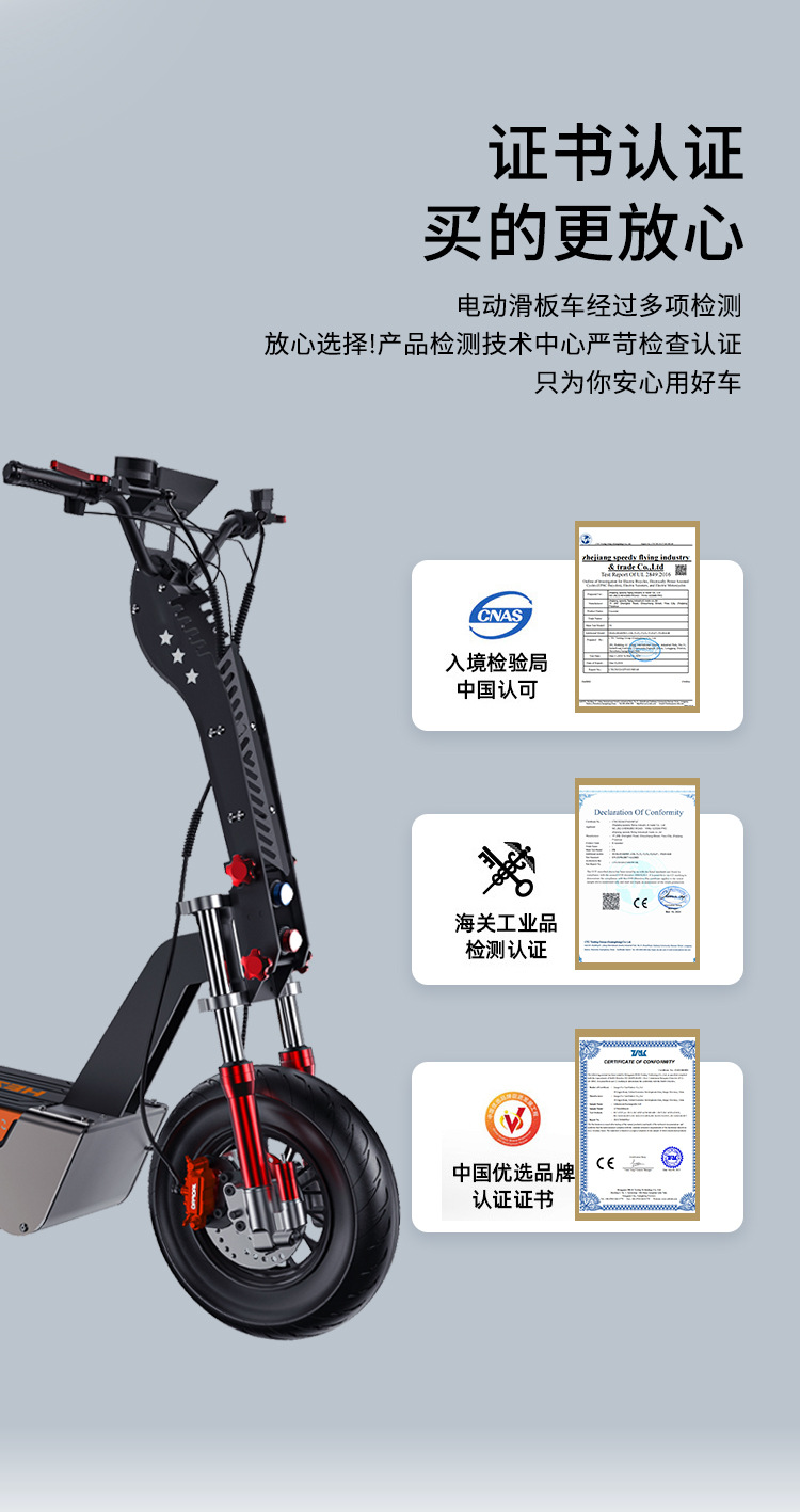 F8 Electric Scooter with High Power, 150Km Off-Road Tires, Foldable Ride-Sharing Scooter Model, Exclusively for Cross-Border Sales
